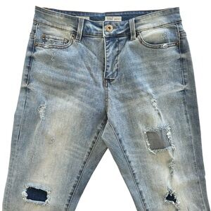 Tribal Distressed Boyfriend Jeans